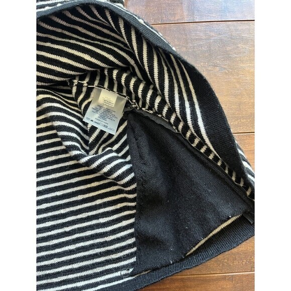 Title Nine Super Power Knit Dress Stripped Dot Wool Blend Stretch Size Small - Picture 5 of 7
